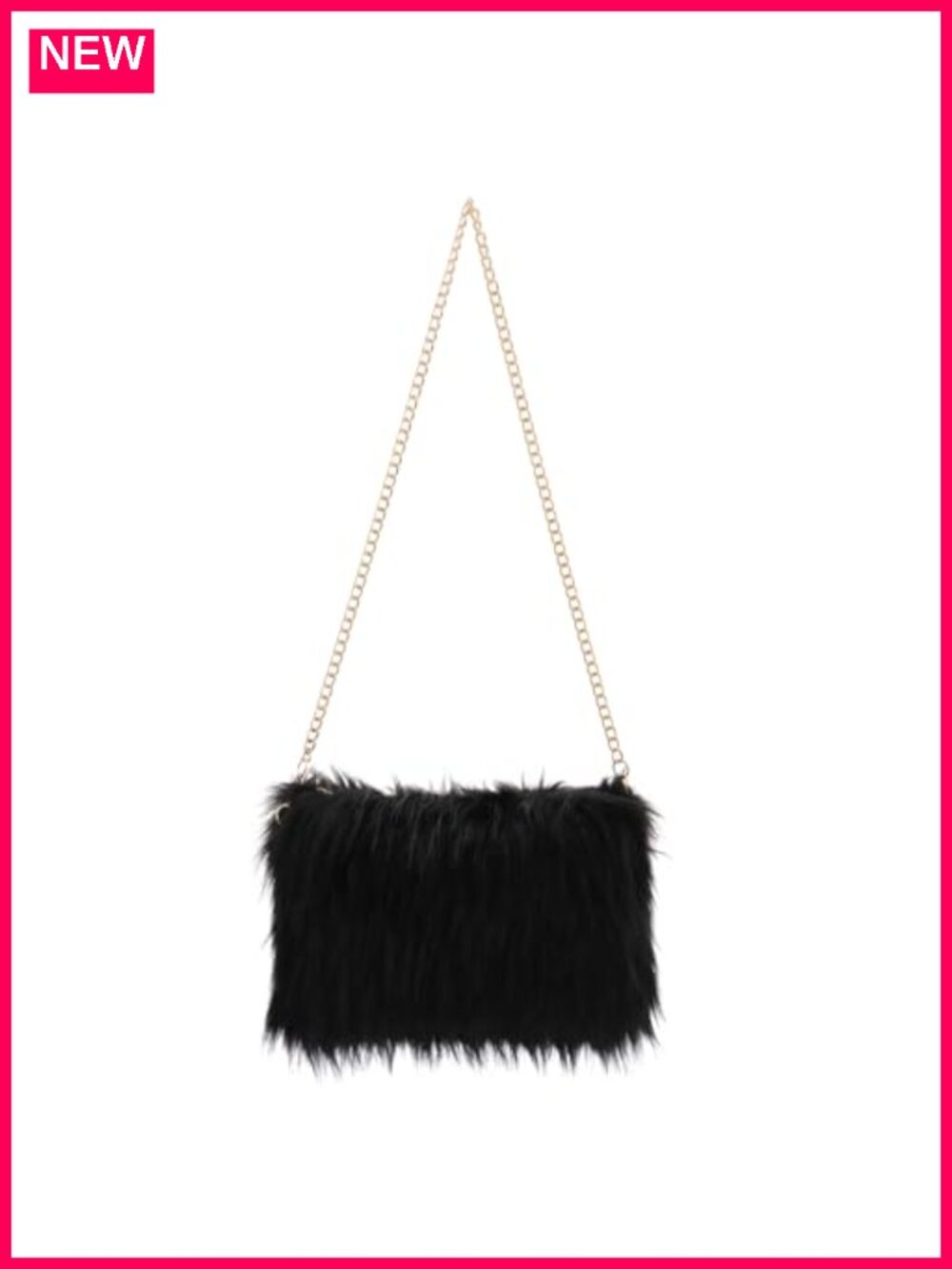 Faux Fur Evening Bag Fluffy Hobo Shoulder Crossbody Purse